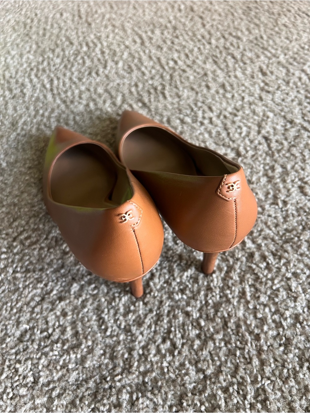 Sam Edelman Pointed Toe Flats in Cognac Brown - Picture 6 of 9